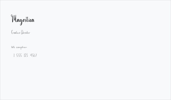 Magestica Business Card