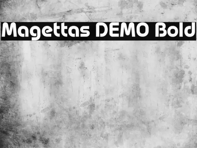 Magettas DEMO Bold Font examples