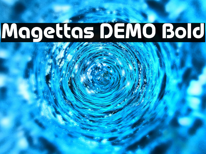 Magettas DEMO Bold Font examples