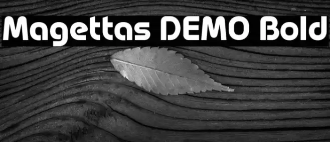 Magettas DEMO Bold Font examples