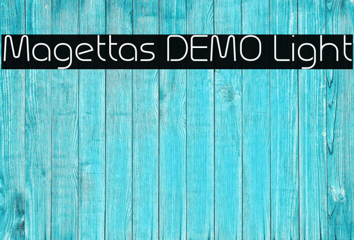 Magettas DEMO Light Font examples