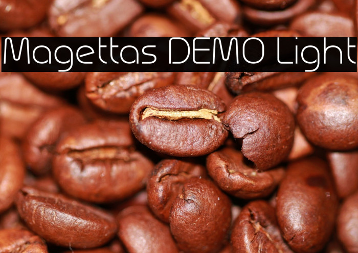 Magettas DEMO Light Font examples