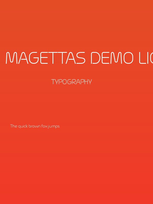 Magettas DEMO Light Poster