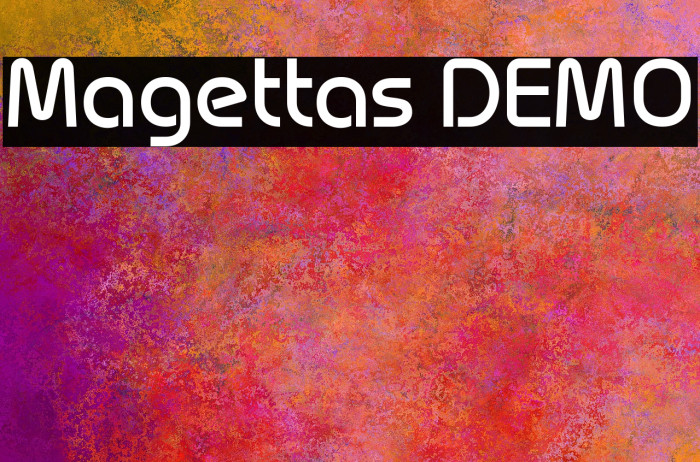 Magettas DEMO Font examples