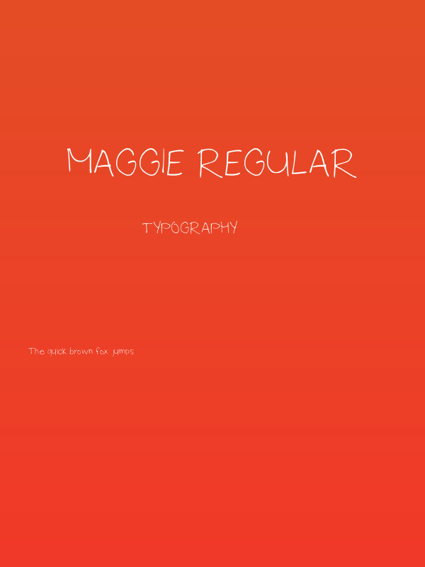 Maggie Regular Poster