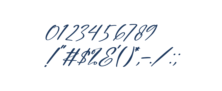 Maghdela Italic Other Characters