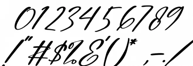 Maghdela Italic Font OTHER CHARS