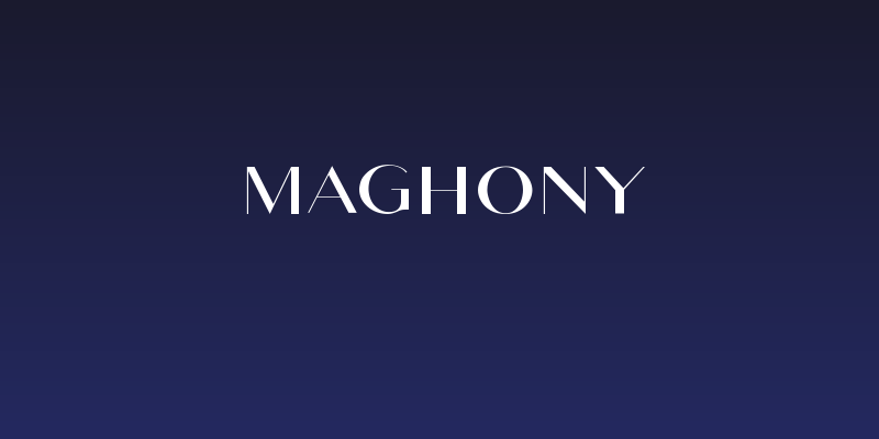 Maghony Social Header