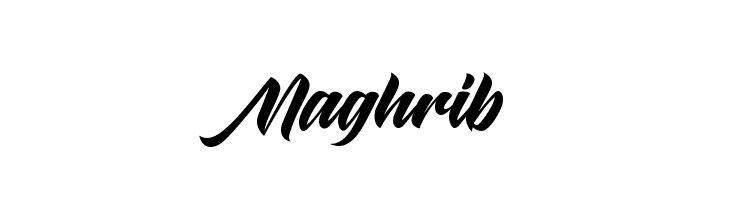 Maghrib  フリーフォントのダウンロード