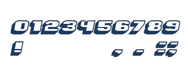 Magia 3D Hollow Italic Other Characters