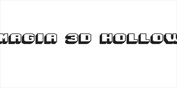 Magia 3D Hollow Logo
