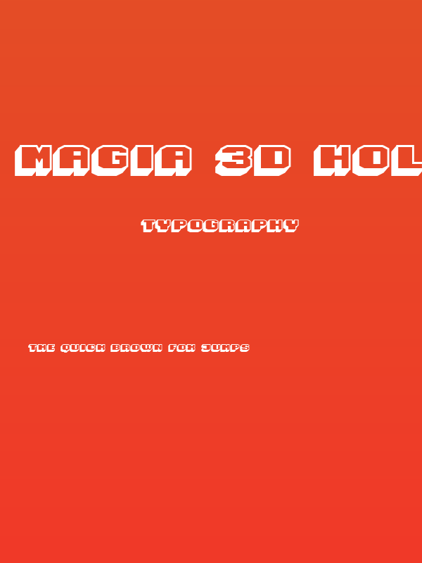 Magia 3D Hollow Poster