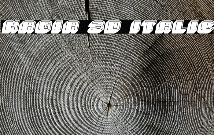 Magia 3D Italic Example 1