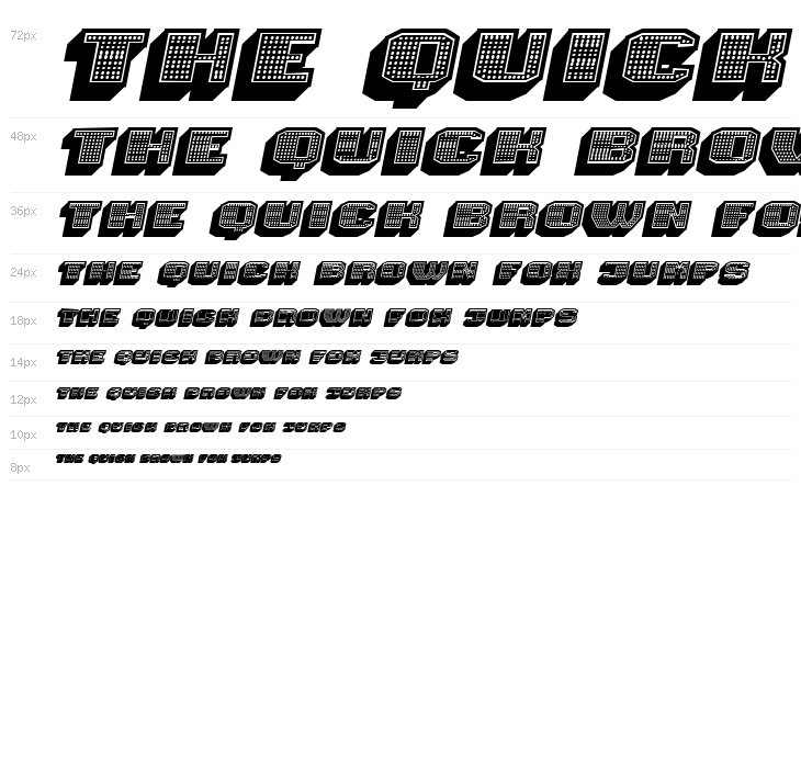 Magia 3D Neon Italic Waterfall