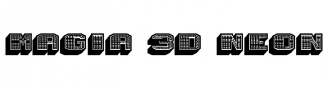 Magia 3D Neon  baixar fontes gratis