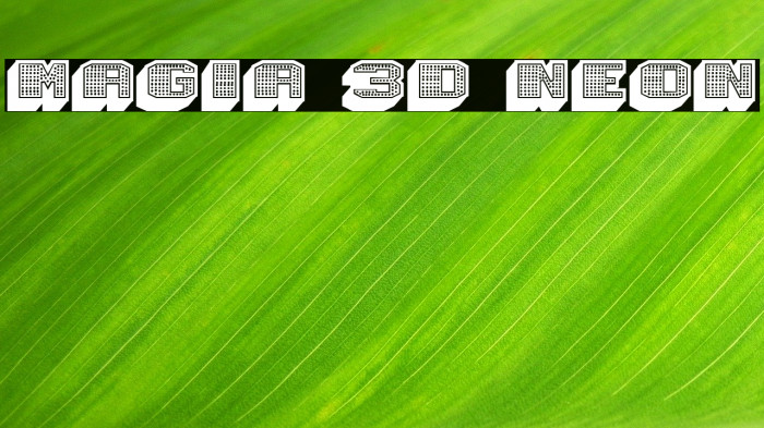 Magia 3D Neon Font examples