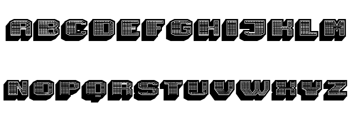 Magia 3D Neon Font LOWERCASE