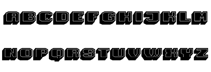 Magia 3D Font LOWERCASE
