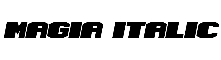 Magia Italic  免费字体下载