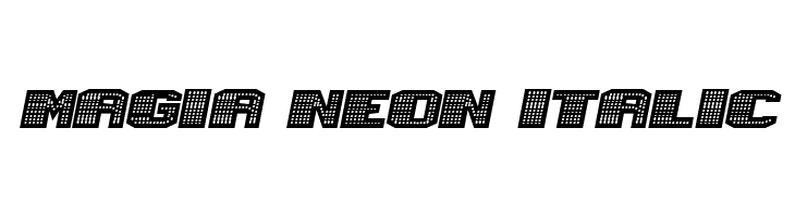 Magia Neon Italic  Fuentes Gratis Descargar