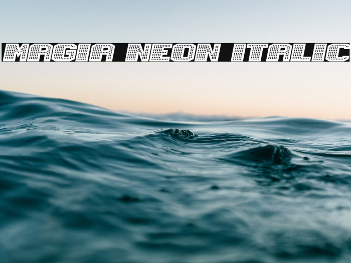 Magia Neon Italic Example 1