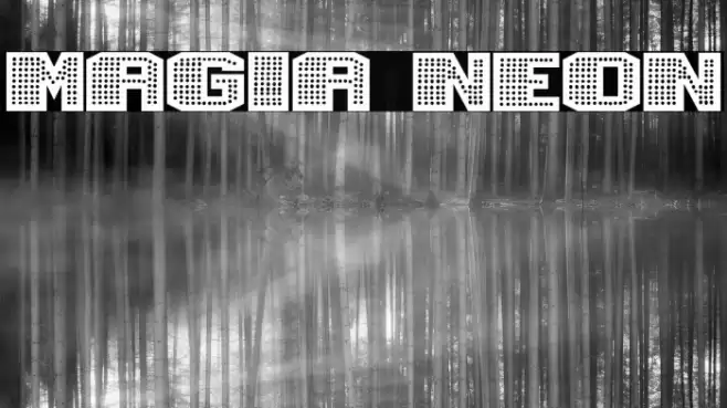 Magia Neon Font examples
