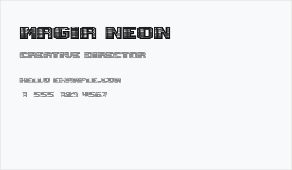 Magia Neon Business Card