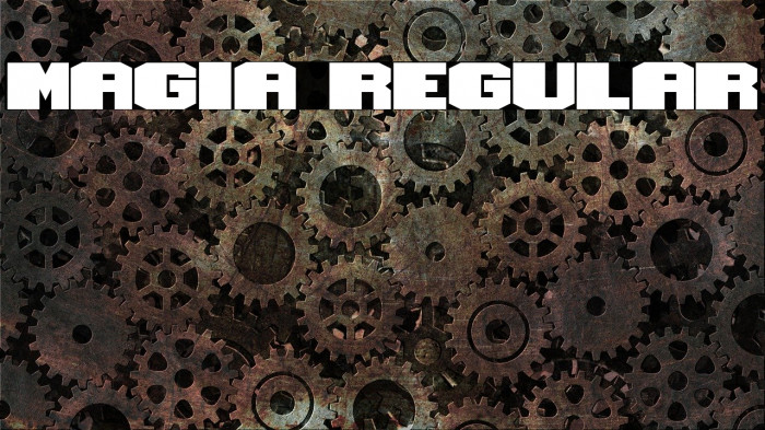 Magia Regular Font examples