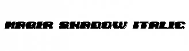 Magia Shadow Italic  baixar fontes gratis