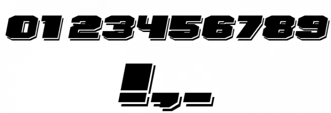 Magia Shadow Italic Font OTHER CHARS