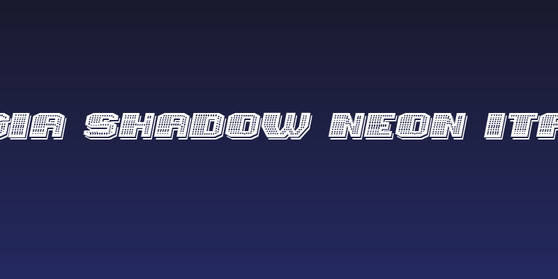 Magia Shadow Neon Italic Social Header