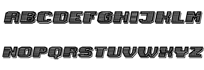 Magia Shadow Neon Italic Font LOWERCASE
