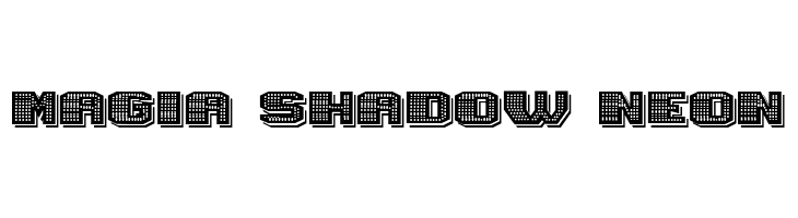 Magia Shadow Neon  フリーフォントのダウンロード