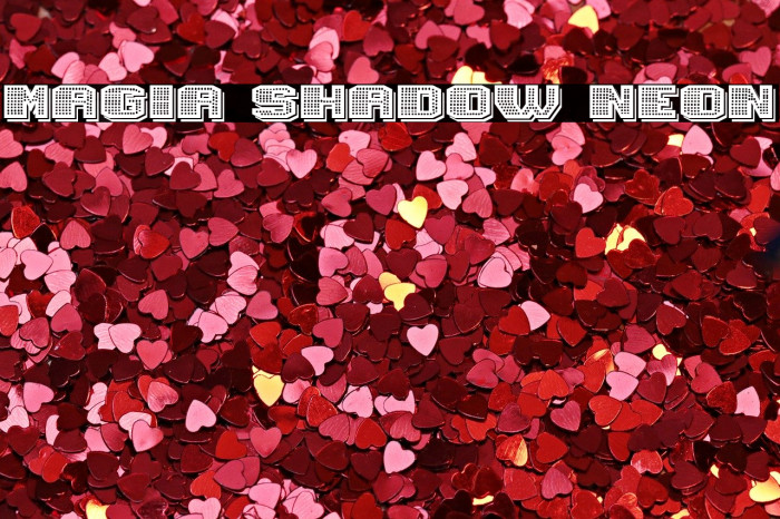 Magia Shadow Neon Font examples