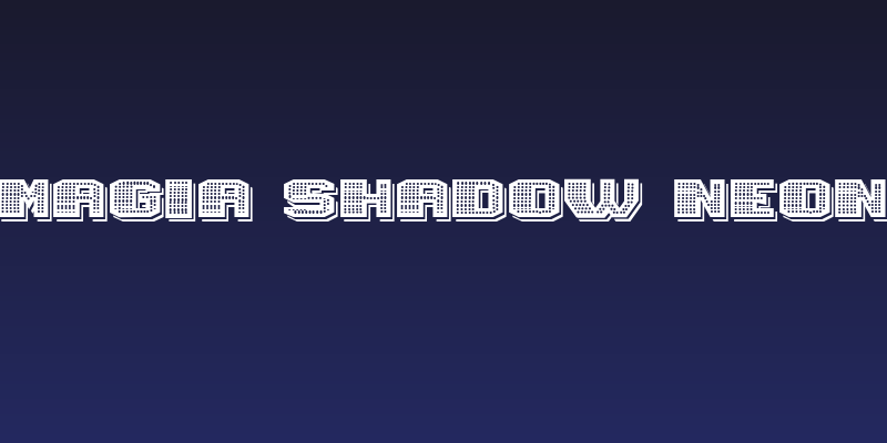 Magia Shadow Neon Social Header