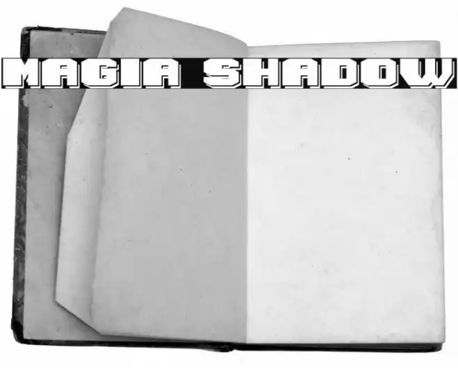 Magia Shadow Font examples