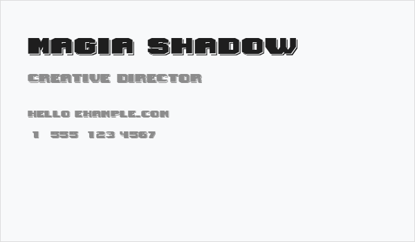 Magia Shadow Business Card