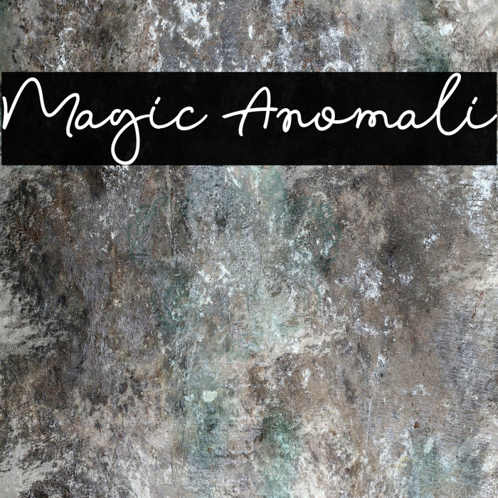 Magic Anomali Font examples