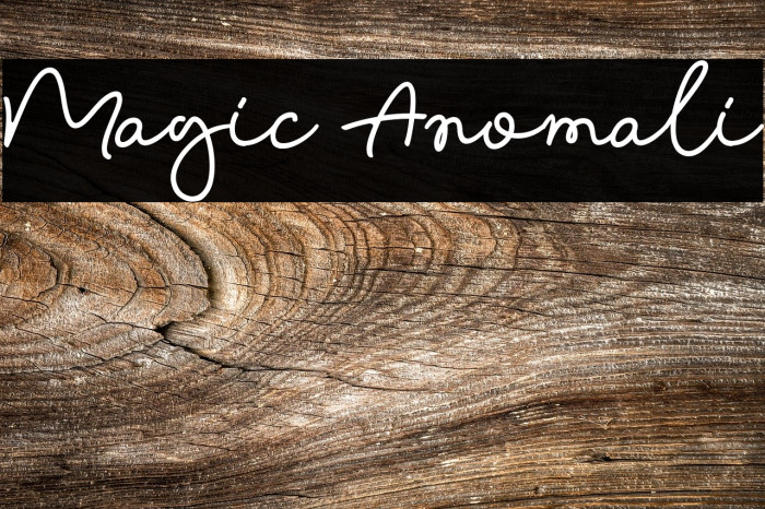Magic Anomali Font examples