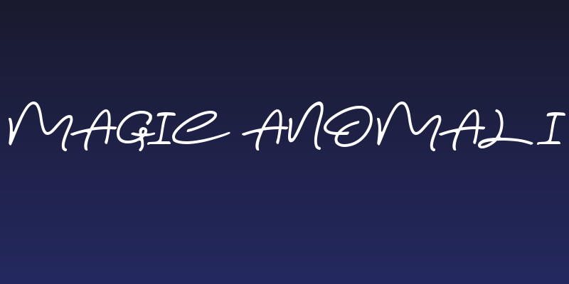Magic Anomali Social Header
