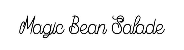Magic Bean Salade Font