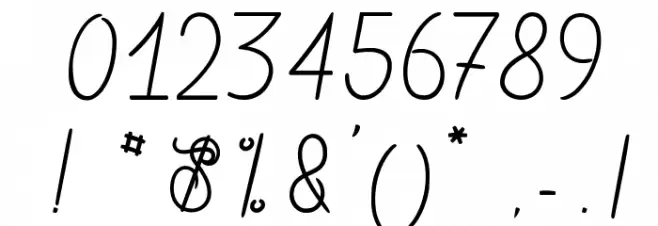 Magic Bean Salade Font OTHER CHARS