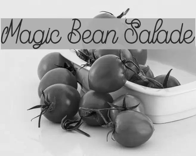 Magic Bean Salade Font examples