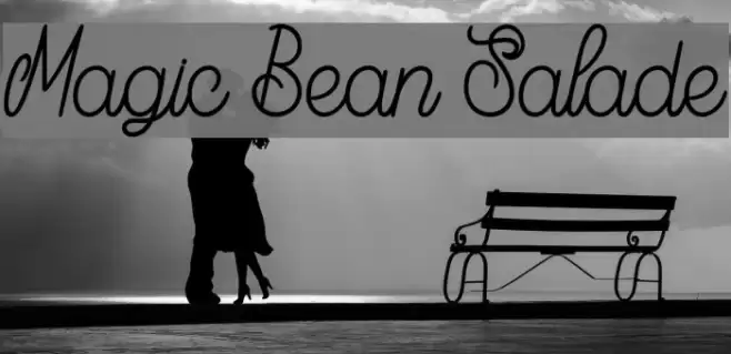 Magic Bean Salade Font examples
