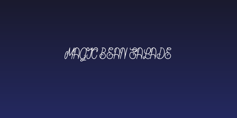 Magic Bean Salade Social Header