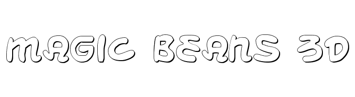 Magic Beans 3D Font