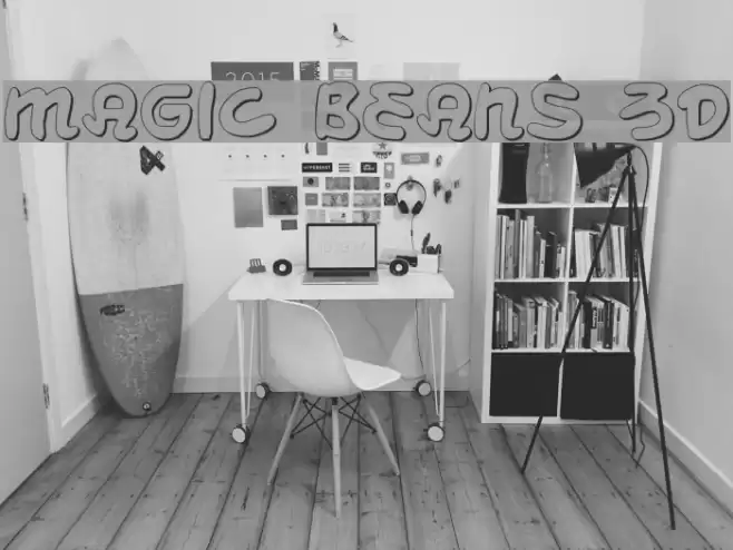 Magic Beans 3D Шрифта examples