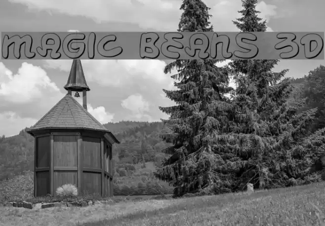 Magic Beans 3D Шрифта examples