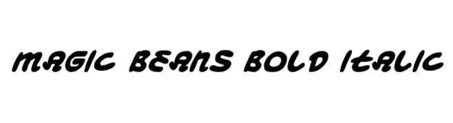 Magic Beans Bold Italic  免费字体下载