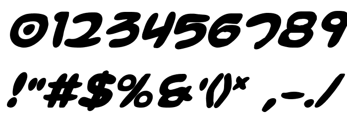 Magic Beans Bold Italic Font OTHER CHARS